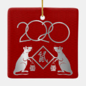 ホワイトメタルラット2020年 セラミックオーナメント (裏面)