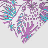 ホワイトメタルランチボックスの怠惰なフローラルパターン 薄葉紙 (詳細)