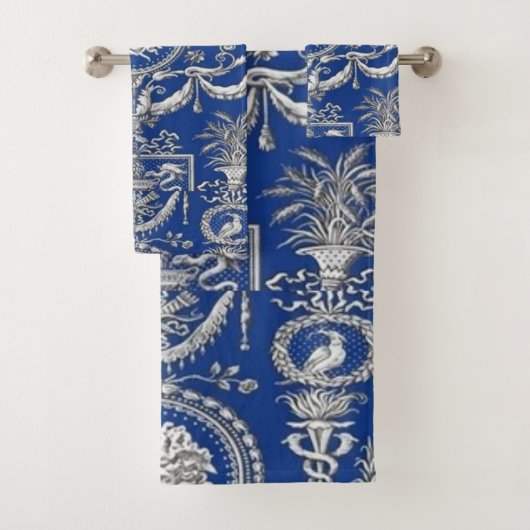 ホワイトメドゥーサオンイオニアンブルーゲスト/ギフト バスタオルセット (インサイチュ)