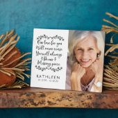 ホワイトメモリアルタイポグラフィフォトキープサケ フォトプラーク (側面)