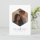 ホワイトメリーとク結婚したリスマスポリゴンフォト シーズンカード (スタンド正面)