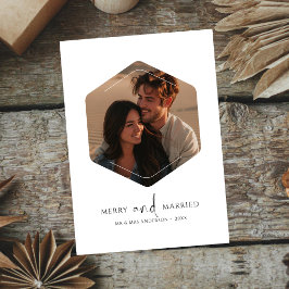 ホワイトメリーとク結婚したリスマスポリゴンフォト シーズンカード