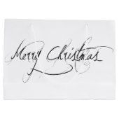 "ホワイトメリークリスマス"ホリデー抱き枕 ラージペーパーバッグ (裏面)