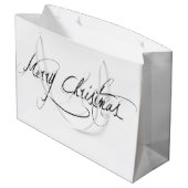 "ホワイトメリークリスマス"ホリデー抱き枕 ラージペーパーバッグ (裏面アングル)