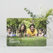 ホワイトメリー・クリスマス2枚の写真カード シーズンカード (スタンド正面)