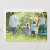 ホワイトメリー・クリスマス2枚の写真カード シーズンカード (裏面)