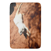 ホワイトメルカット伸張型記憶泡風呂マット バスマット (正面縦)