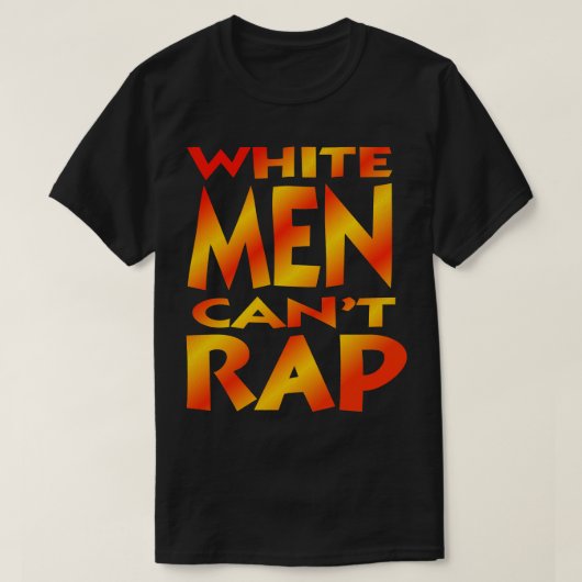 ホワイトメンズラップのー Tシャツ (デザイン正面)