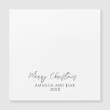 ホワイトモダンカスタムクリスマスメリークリスマスフォト