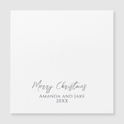 ホワイトモダンカスタムクリスマスメリークリスマスフォト (正面)