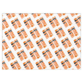 ホワイトモダングラフィティサンクスギビング秋秋 テーブルクロス (正面(横))