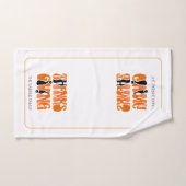 ホワイトモダングラフィティサンクスギビング秋秋 ハンドタオル (ハンドタオル)