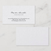 ホワイトモダンシンプルエレガントプロフェッショナルプレーン 名刺 (正面/裏面)