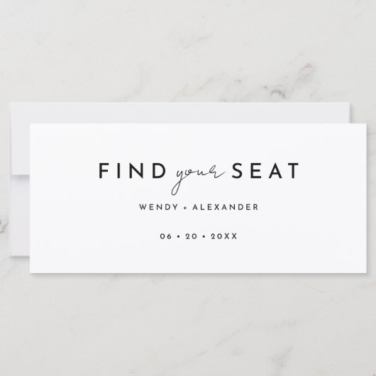 ホワイトモダンスクリプぶら下がったトのシーティンググラフヘッダー (裏面)