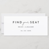 ホワイトモダンスクリプぶら下がったトのシーティンググラフヘッダー (正面)