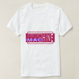 ホワイトモダン文字タイポグラフィデザイン Tシャツ