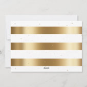 ホワイトモダン金ゴールド写真コラージュクリスマスカード シーズンカード (裏面)