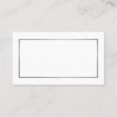 ホワイトモダン&シルバーバチェロレッテチケット 名刺 (裏面)