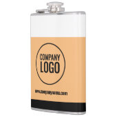 ホワイトモダン・ピーチ・ブラック・カンパニー・ロゴWebサイト フラスク (左)