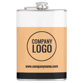 ホワイトモダン・ピーチ・ブラック・カンパニー・ロゴWebサイト フラスク