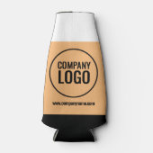 ホワイトモダン・ピーチ・ブラック・カンパニー・ロゴWebサイト ボトルクーラー (正面)