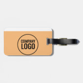 ホワイトモダン・ピーチ・ブラック・カンパニー・ロゴWebサイト ラゲッジタグ (裏面横)