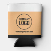 ホワイトモダン・ピーチ・ブラック・カンパニー・ロゴWebサイト 缶クーラー (正面)