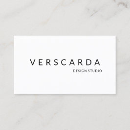 ホワイトモダン&ブラックはっきりしたデザインスタジオ美しい 名刺