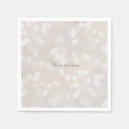 ホワイトモダン《写真》ぼけ味グラモールシカスタムックパーティー スタンダードカクテルナプキン