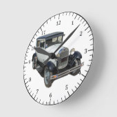 ホワイトモデル 壁掛け時計 ラウンド壁時計 (傾斜)