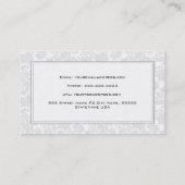 ホワイトモノトーンクリーンフローラマスク2 名刺 (裏面)