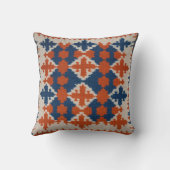 ホワイトモロッコキリム枕：タイムレスエレガンス クッション (裏面)