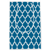 ホワイトモロッコクローバーパターン#4 ミディアムペーパーバッグ (正面)