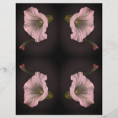 ホワイトモーニンググローリーフラワースクラップブック紙 (裏面)