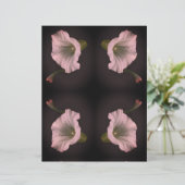 ホワイトモーニンググローリーフラワースクラップブック紙 (スタンド正面)