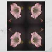 ホワイトモーニンググローリーフラワースクラップブック紙 (正面)