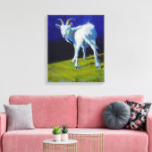 ホワイトヤギ絵画ズ キャンバスプリント (インサイチュ (リビング))