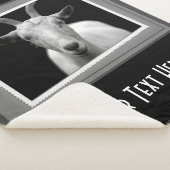 ホワイトヤパーソナライズされたギ撮影プリント シェルパブランケット (3/4)