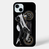 ホワイトヤマハYzf-R6バイク Case-Mate iPhoneケース (裏面)