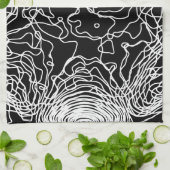 ホワイトヤーンキッチンタオル キッチンタオル (折り畳み)