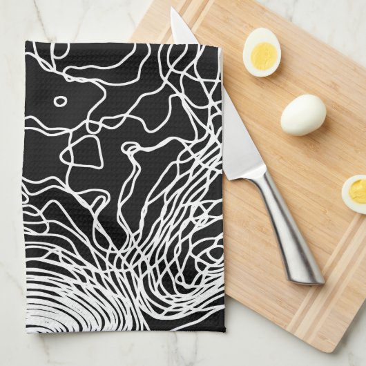 ホワイトヤーンキッチンタオル キッチンタオル (四つ折り)