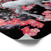 ホワイトユニコーンとフォールのファンタジーポスター ポスター (角)