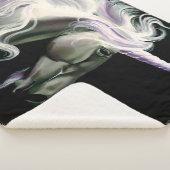 ホワイトユニコーンパープル シェルパブランケット (3/4)