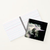 ホワイトユニコーンパープル ノートブック (内部)