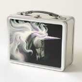 ホワイトユニコーンパープル メタルランチボックス (正面)