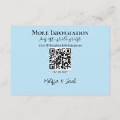 ホワイトユニコーンピンク色の花が青 エンクロージャーカード (裏面)