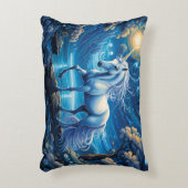 ホワイトユニコーンファンタジー満月 アクセントクッション (正面(垂直))