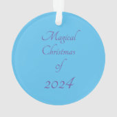 ホワイトユニコーンファンタジー満月 オーナメント (裏面)