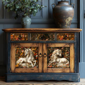 ホワイトユニコーンフローラメドウファンタジーアートフェアユタレ 薄葉紙