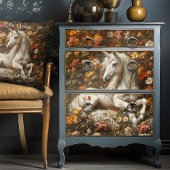 ホワイトユニコーンフローラメドウファンタジーアートフェアユタレ 薄葉紙